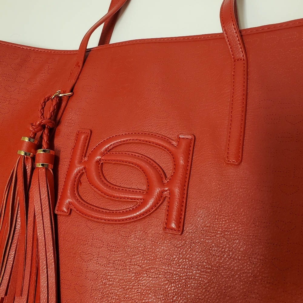 BEBE Red Purse - Picture 3 of 13